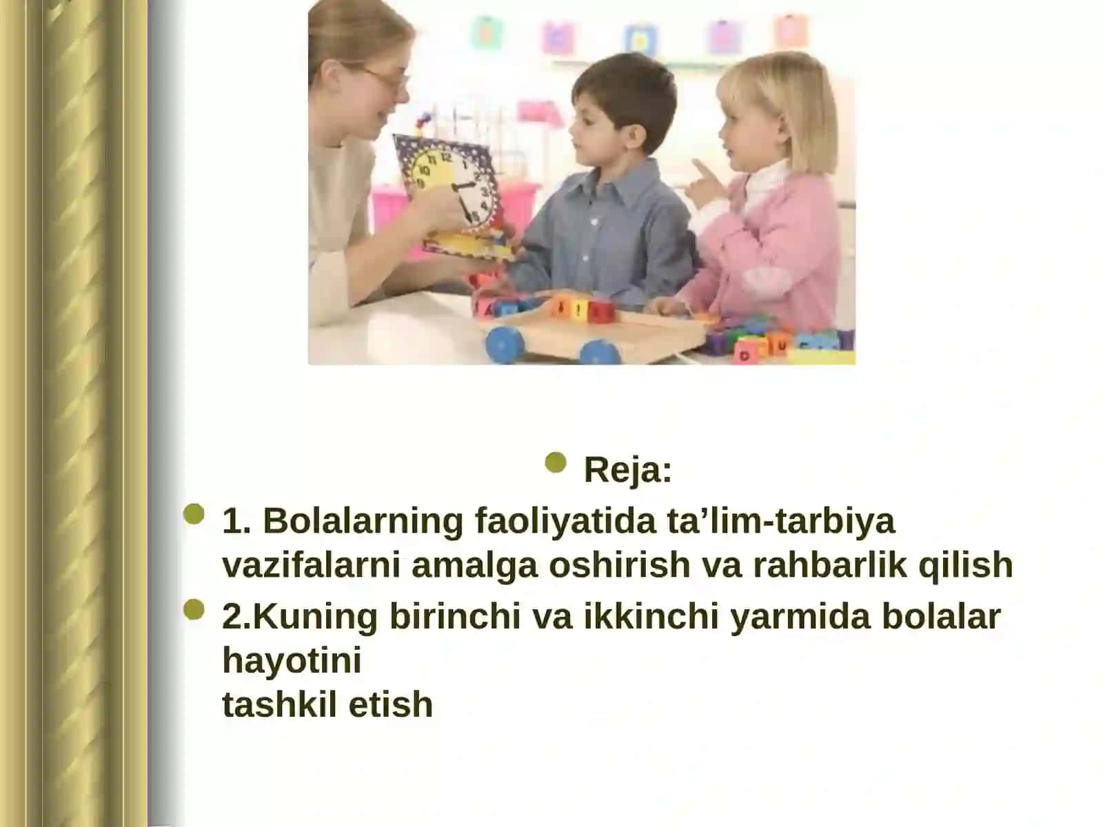 MAKTABGACHA TA’LIM TASHKILOTIDA TA’LIM-TARBIYAVIY ISHLARNI TASHKIL ETISH 2