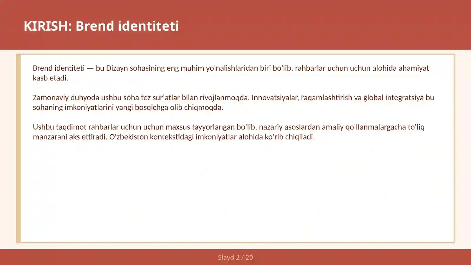 BREND IDENTITETI 2