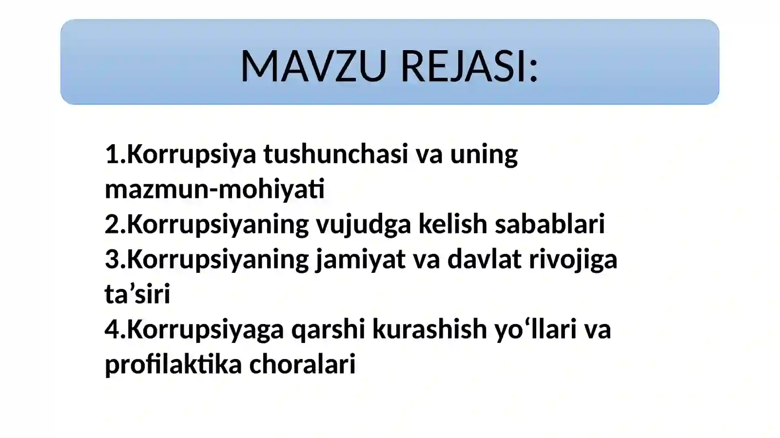 Korrupsiyaning Mohiyati va Oqibatlari 2