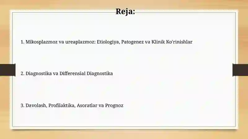 Mikoplazmoz va ureaplazmoz 2