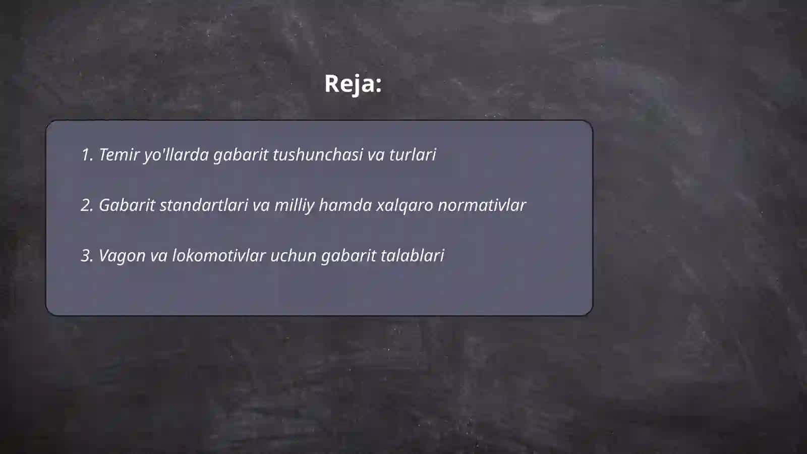 Temir jollarda gabaritler 2