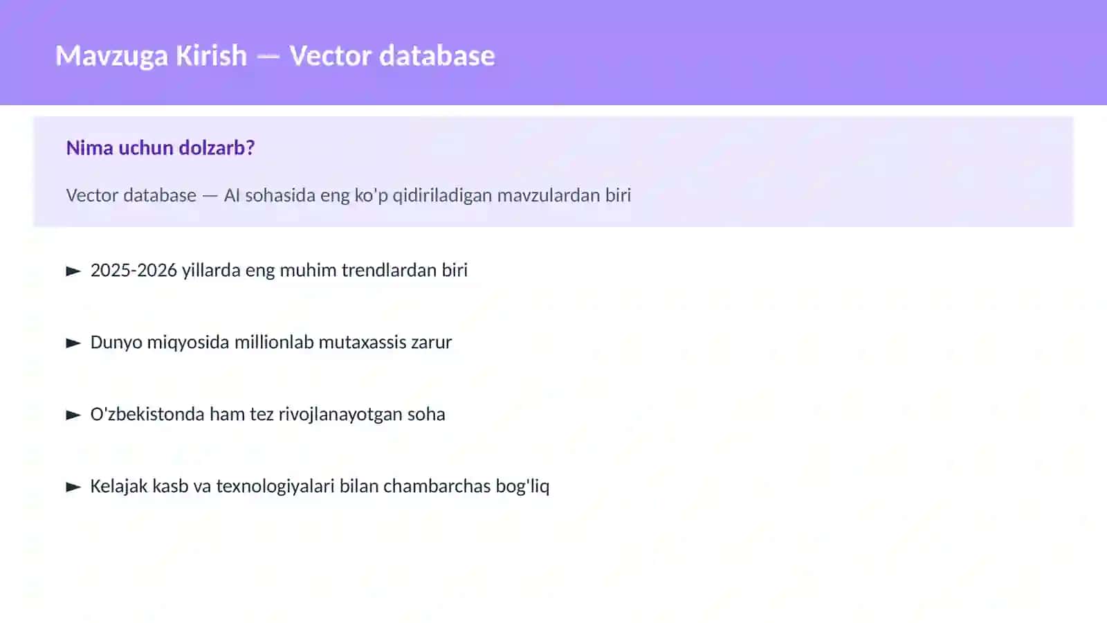Vector database 2