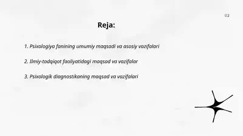 Psixologiya fanining maqsad va vazifalari 2