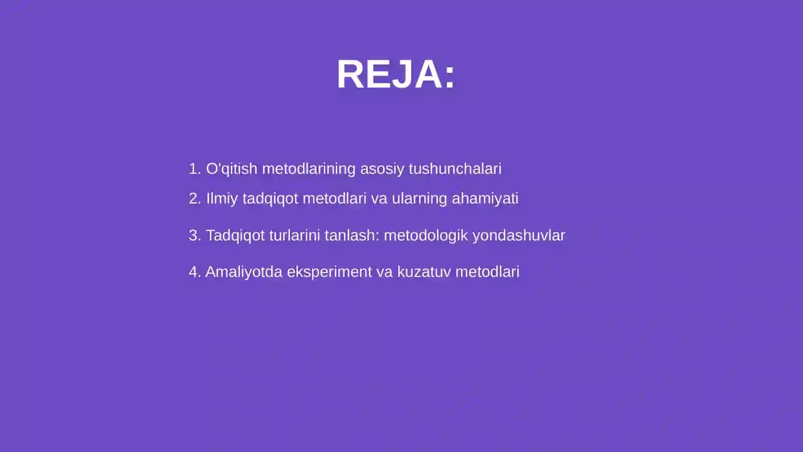 Pedagogika fanining ilmiy tadqiqot metodlarni amaliyotga tatbiq etish 2