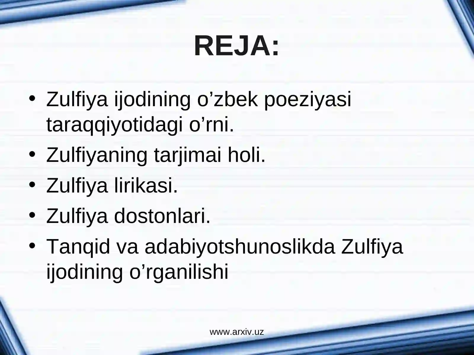 Zulfiya Ijodi 2