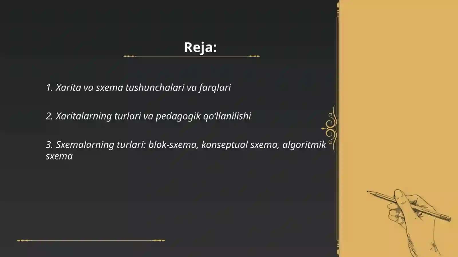 Xarita - sxemalardan foydalanish metodikasi 2