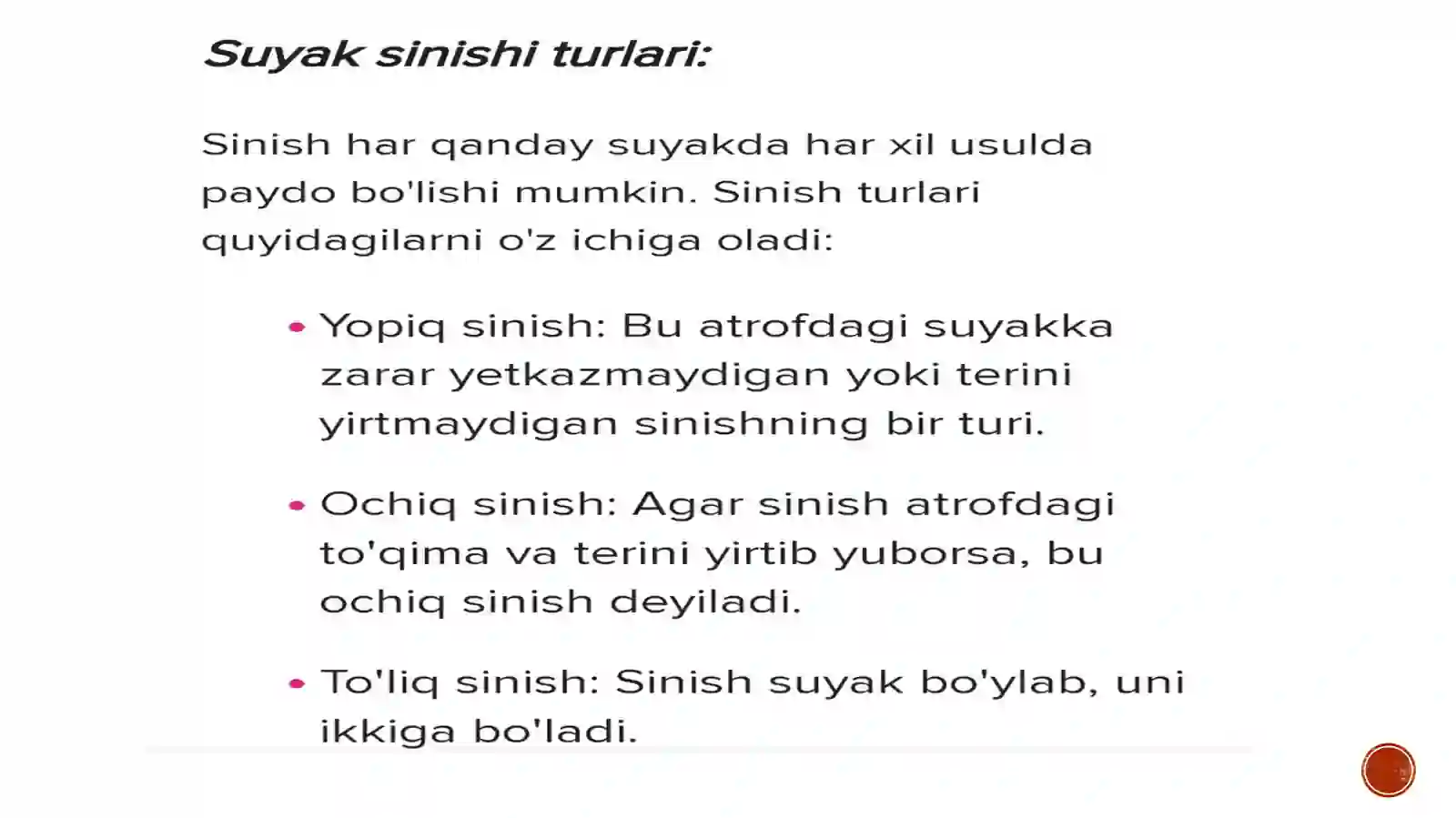 Suyak sinishi 2