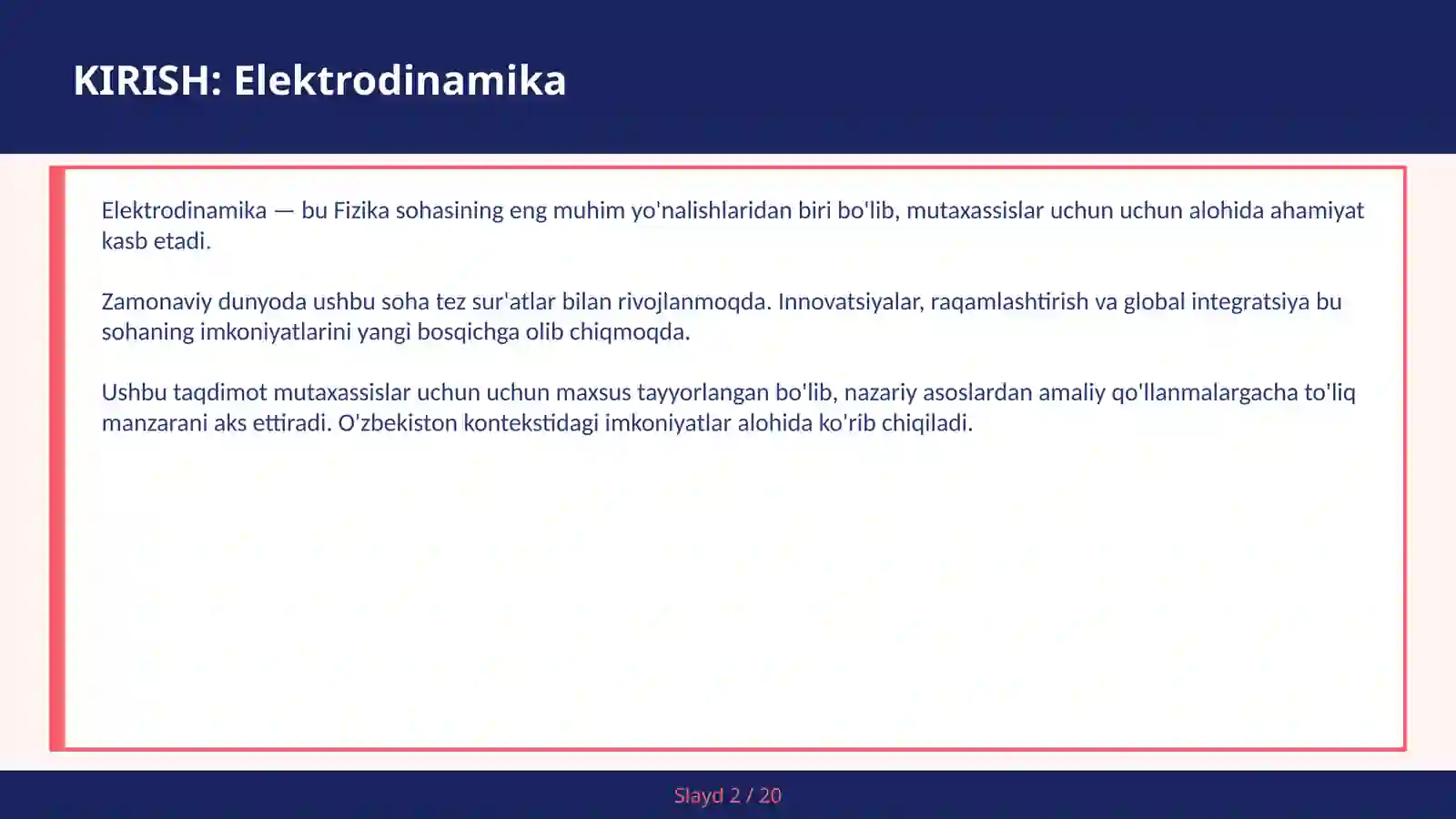 Elektrodinamika 2