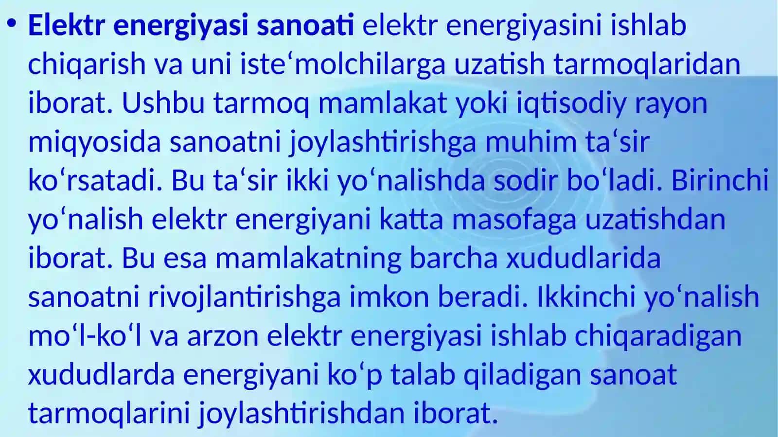 Elektr  energiyasi  sanoati 2