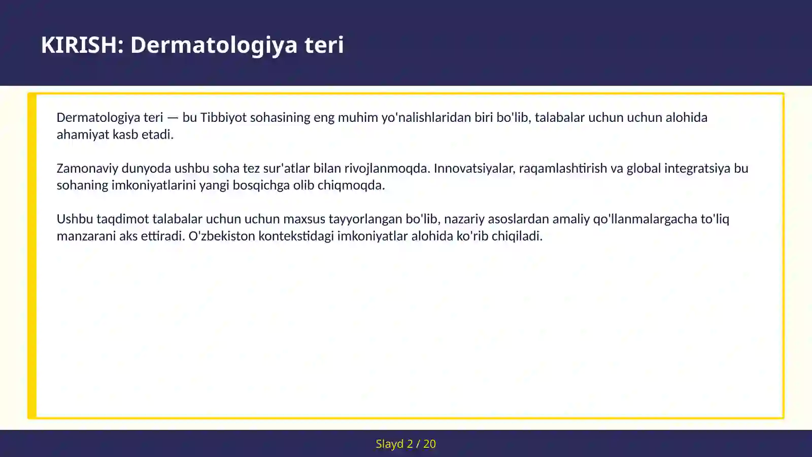 Dermatologiya teri 2