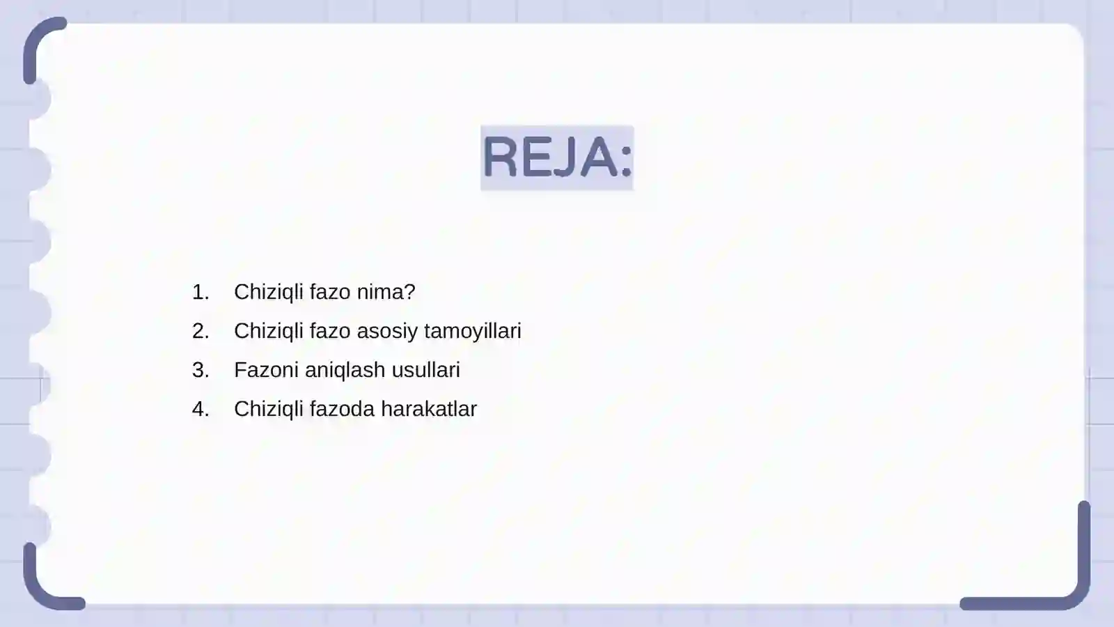 Chiziqli fazo 2