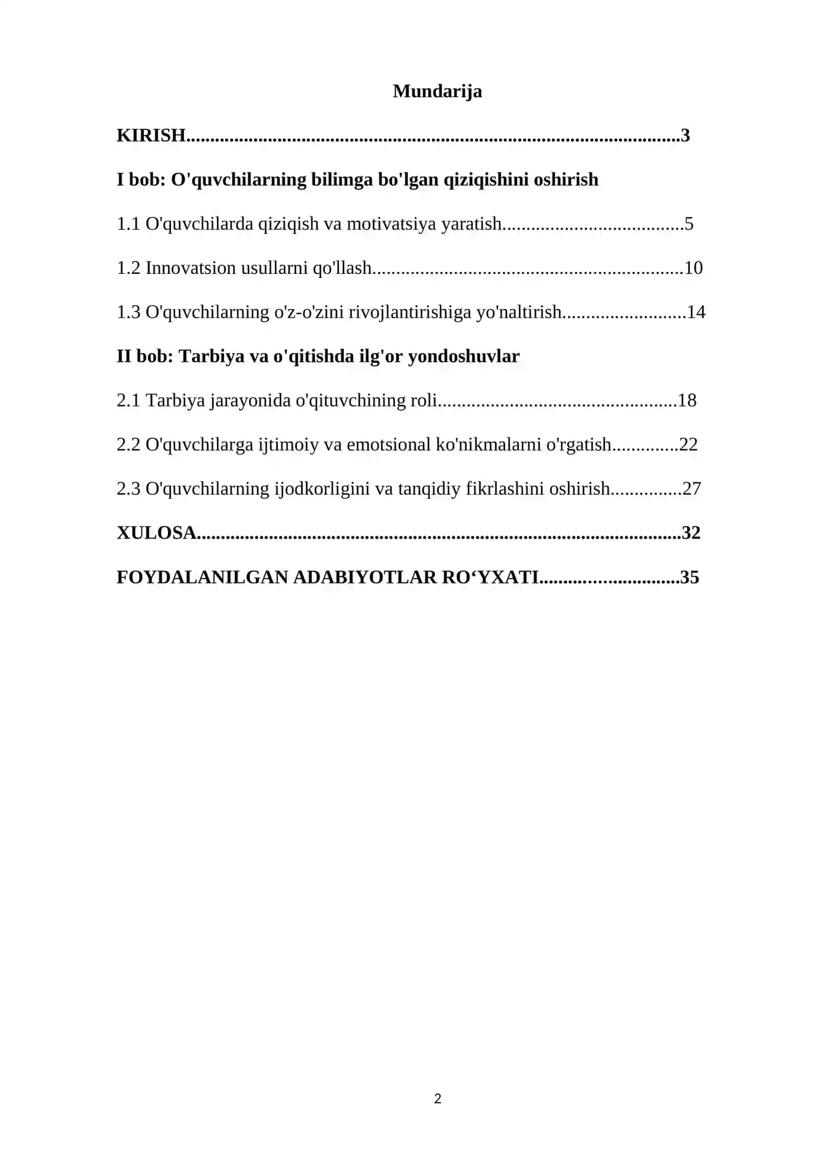 O'quvchilarni bilimga bo'lgan qiziqishni oshirish orqali tarbiyalash masalalari 2