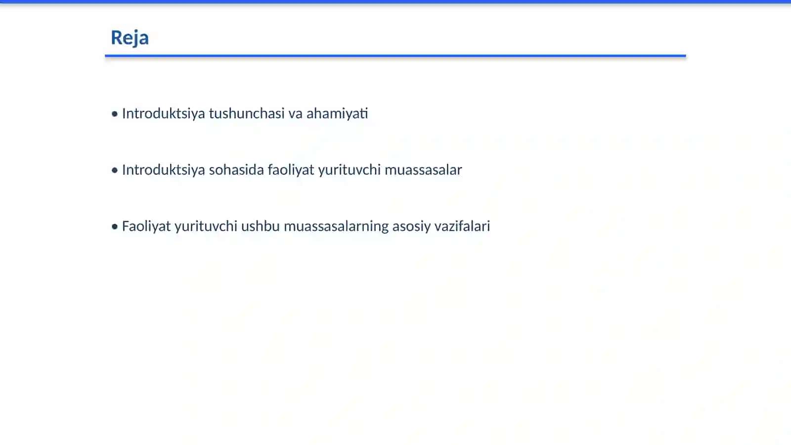 Introduktsiya sohasidagi ish olib borayotgan muassasalar va ularning vazifalari 2