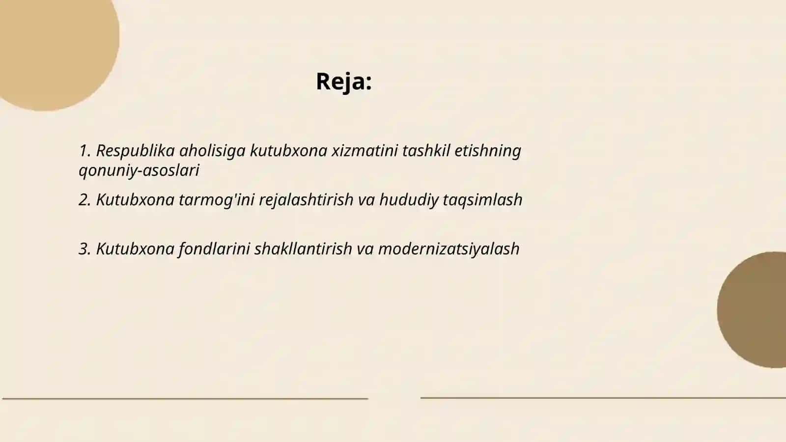 Respublika aholisiga kutubxona xizmatini tashkil etilishi 2