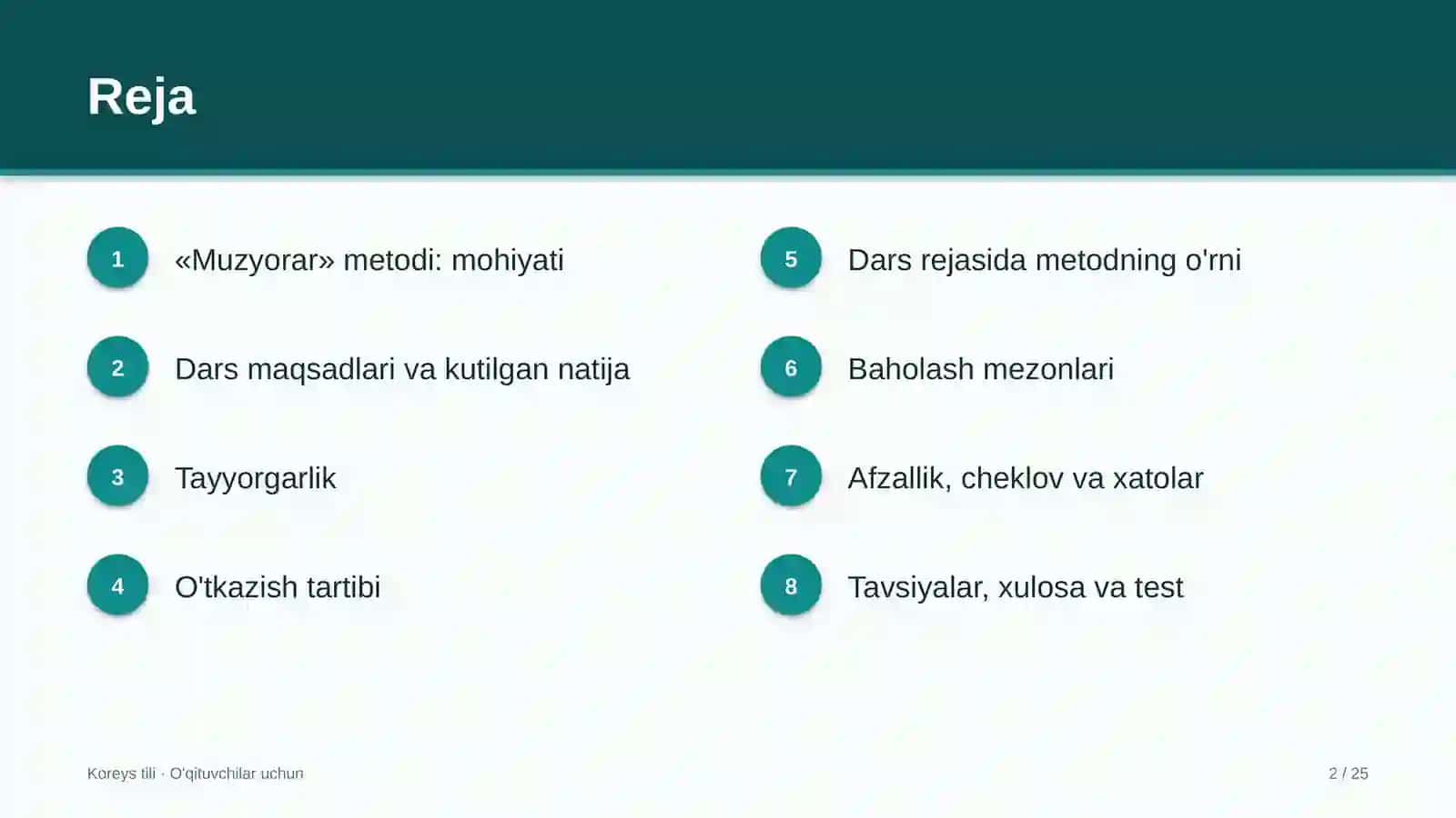koreys tili darslarida muzyorar metodidan foydalanish 5976 2