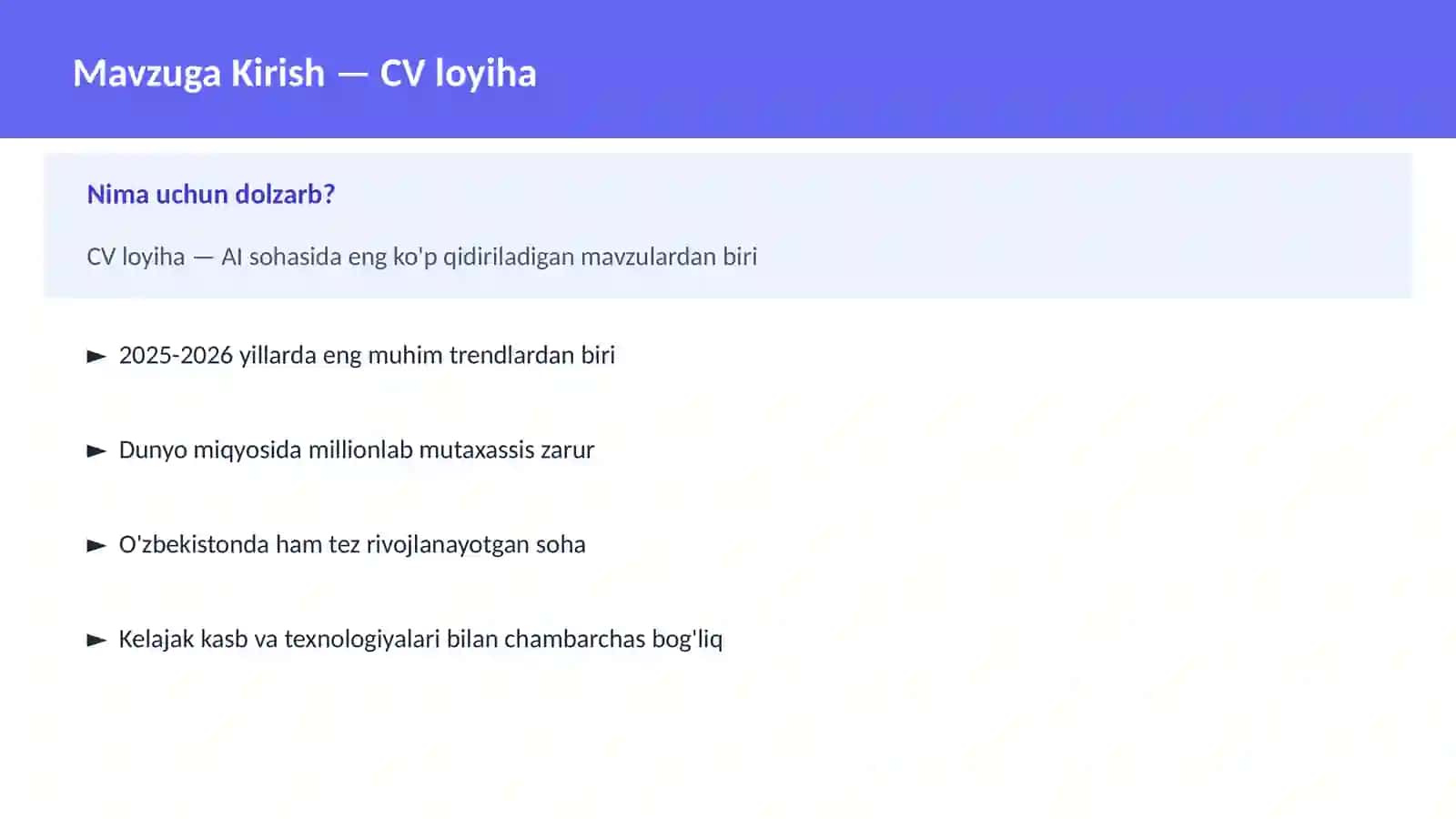 CV loyiha 4
