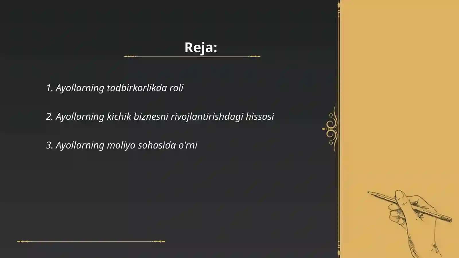 Ayollarning iqtisodiyotga qushgan hisasi 2