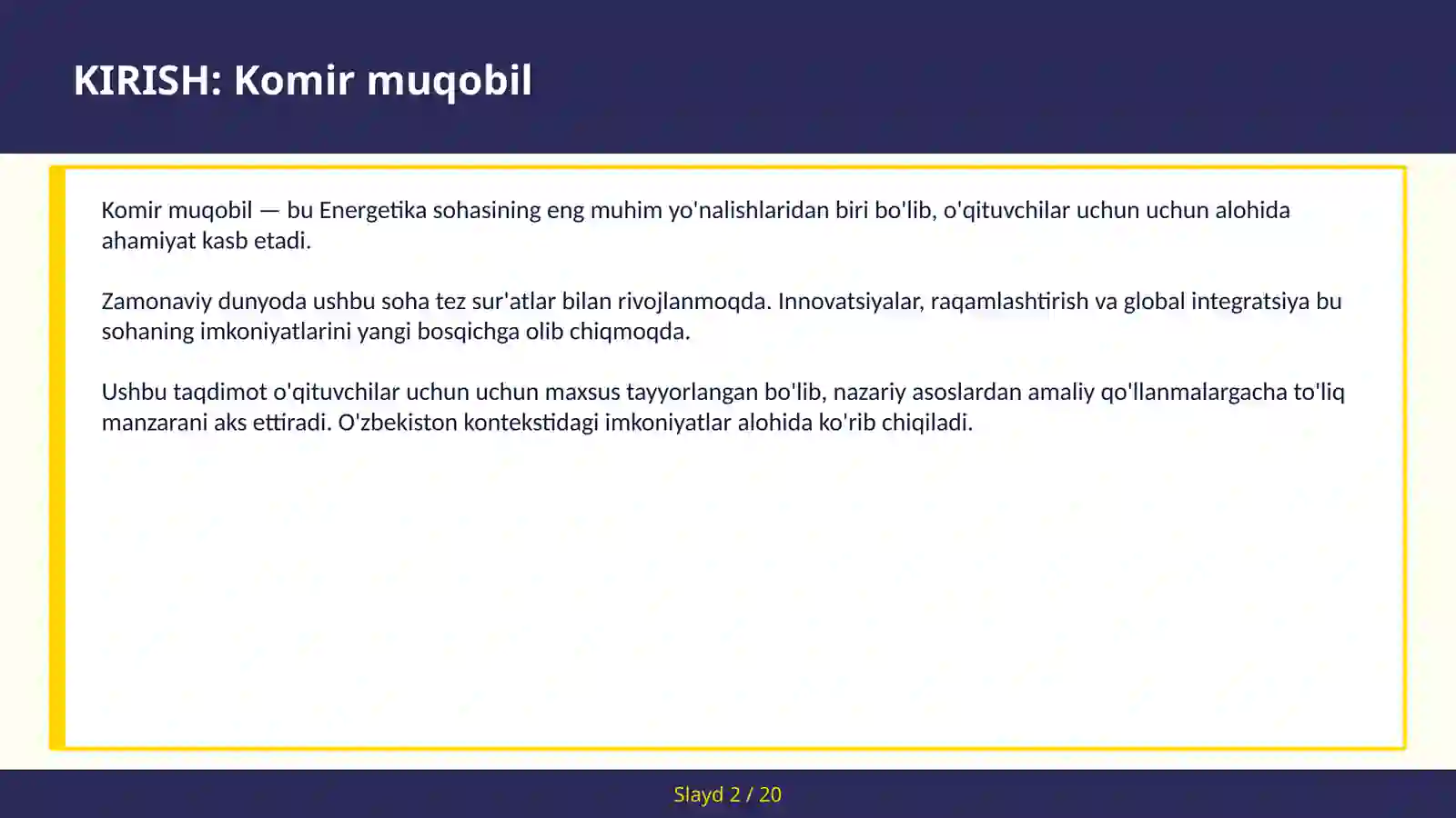 Komir muqobil 2