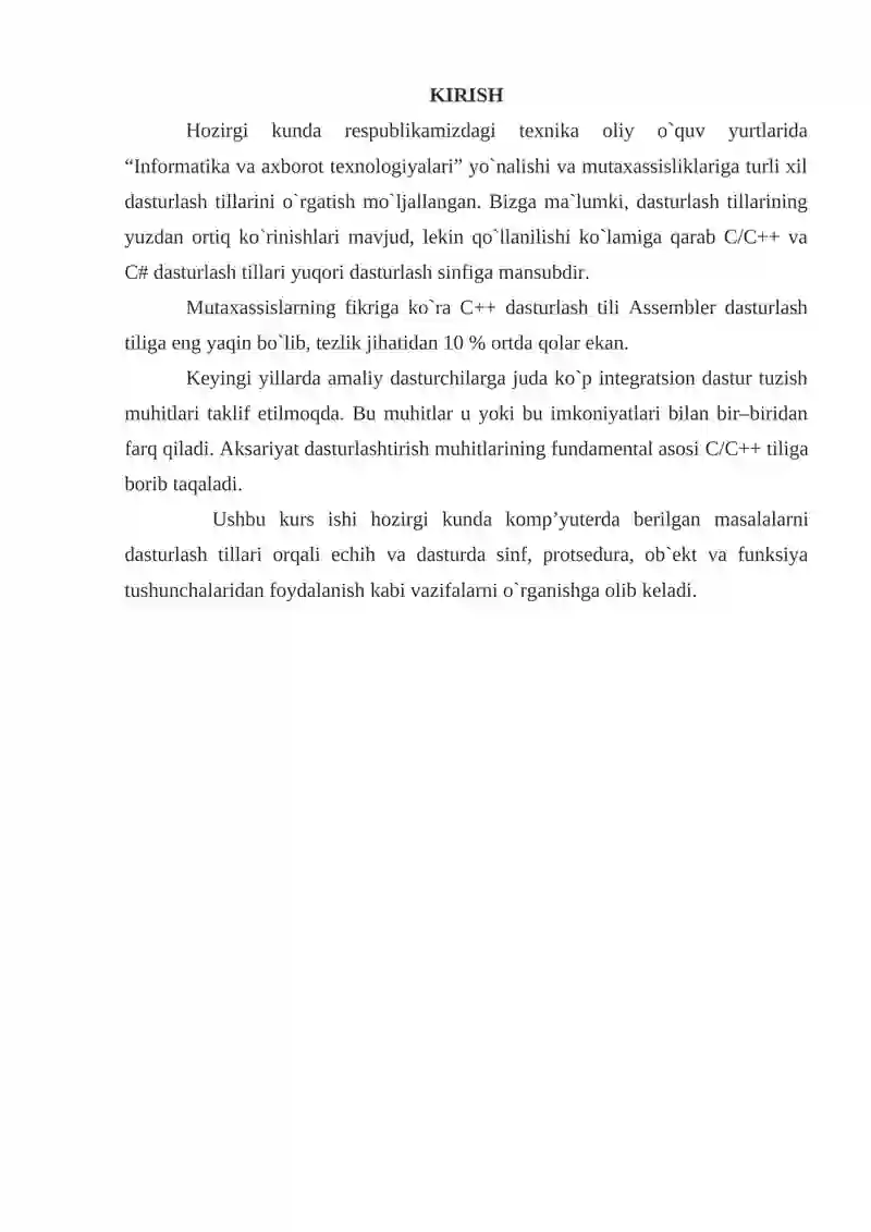 C++ DA KONSTRUKTORLAR VA DESTRUKTORLAR 2