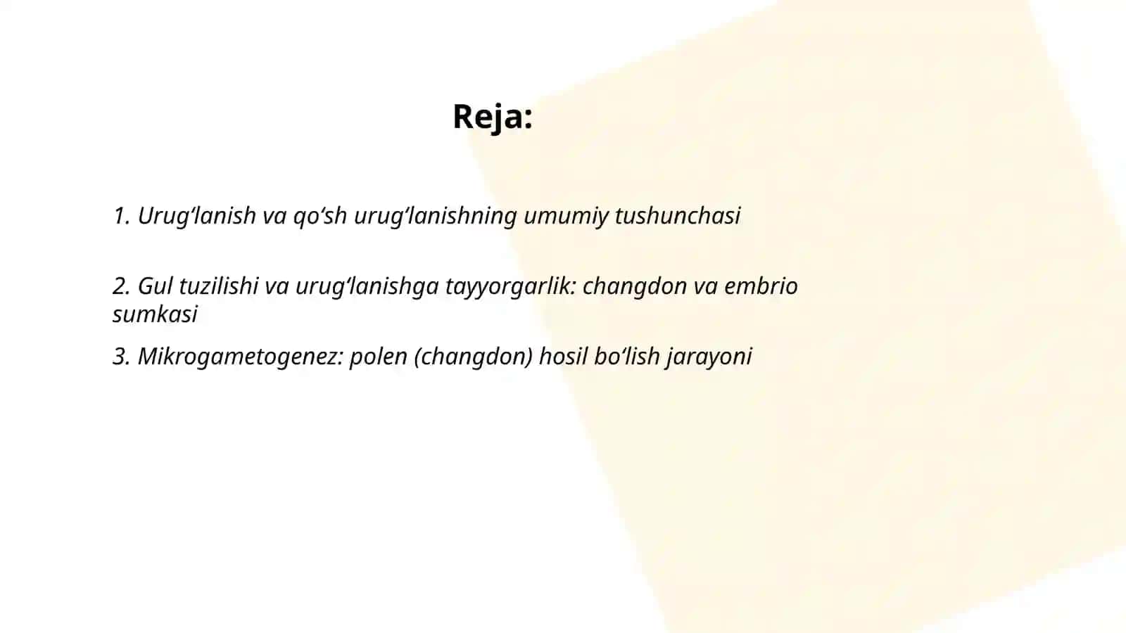 Urugʻlanish va qoʻsh urugʻlanish jarayoni 2