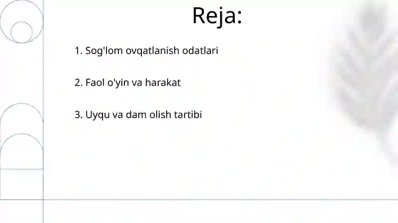 Sog'lom turmush tarzi 2
