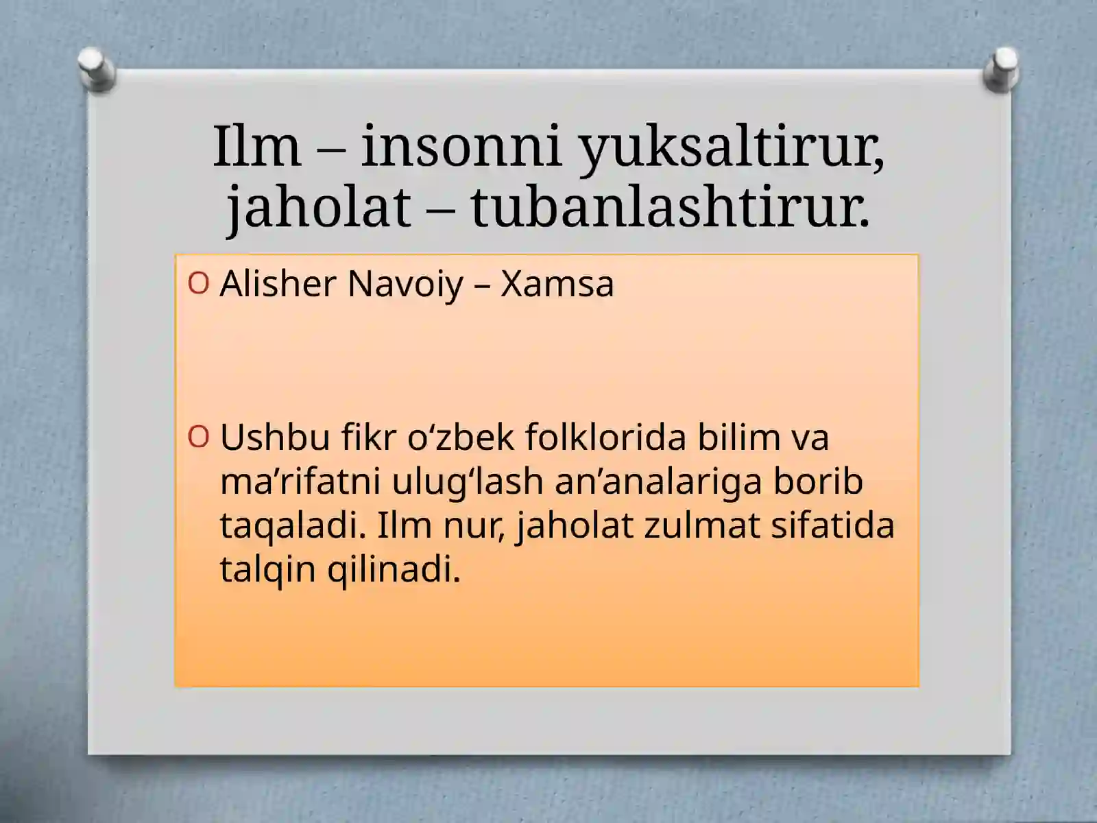 O'zbek folklori maqollari 2