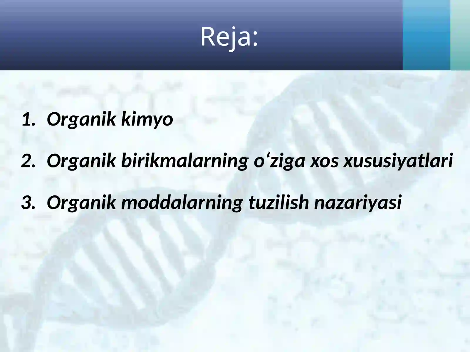 Organikkimyo Tarixi 2