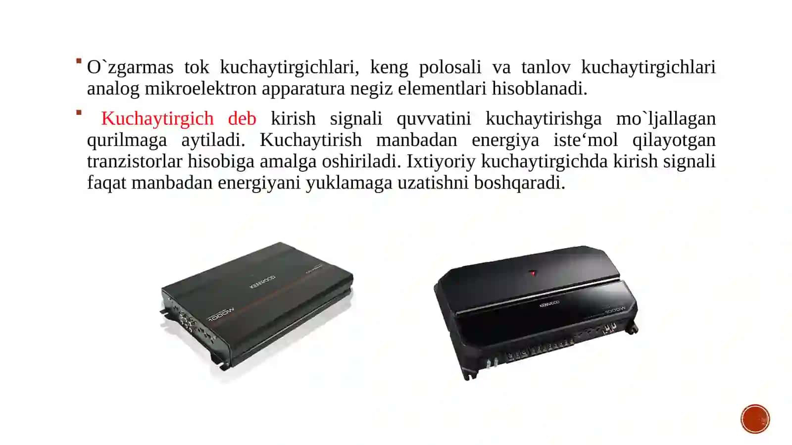 Kuchaytirgich qurilmalar sxematexnikasi 2