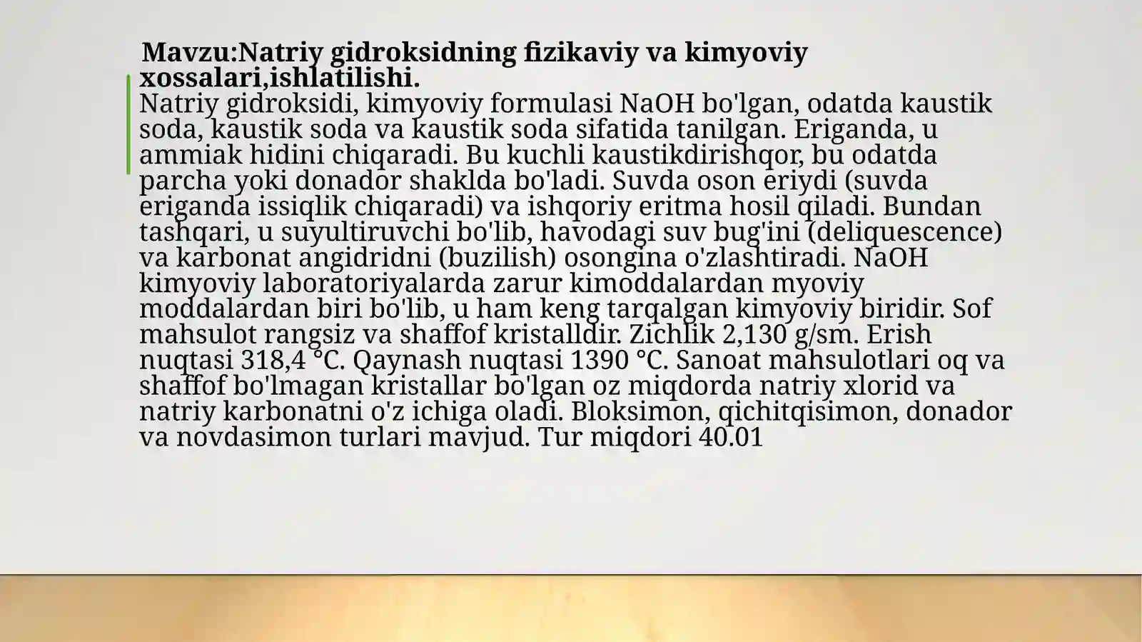 Natriy gidroksidi 2