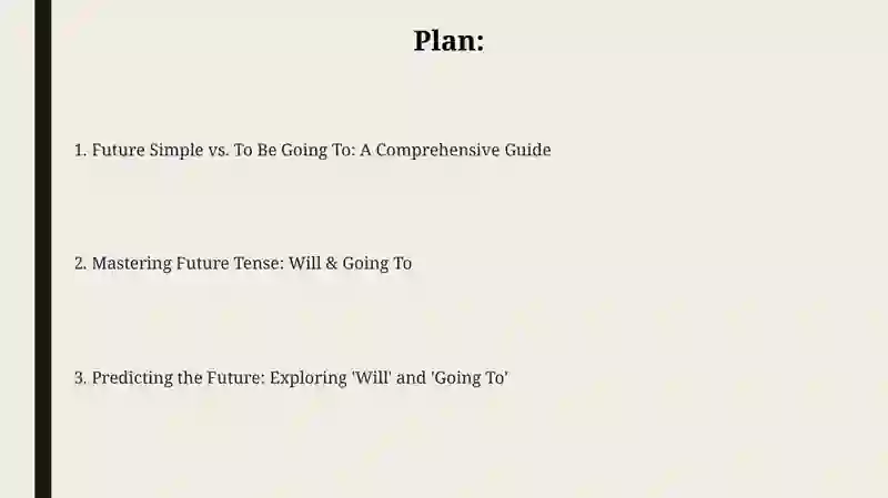 Future Simple vs. To Be Going To 2