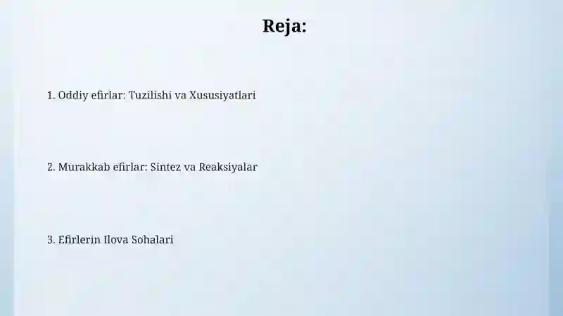Oddiy va murakkab efirlar 2