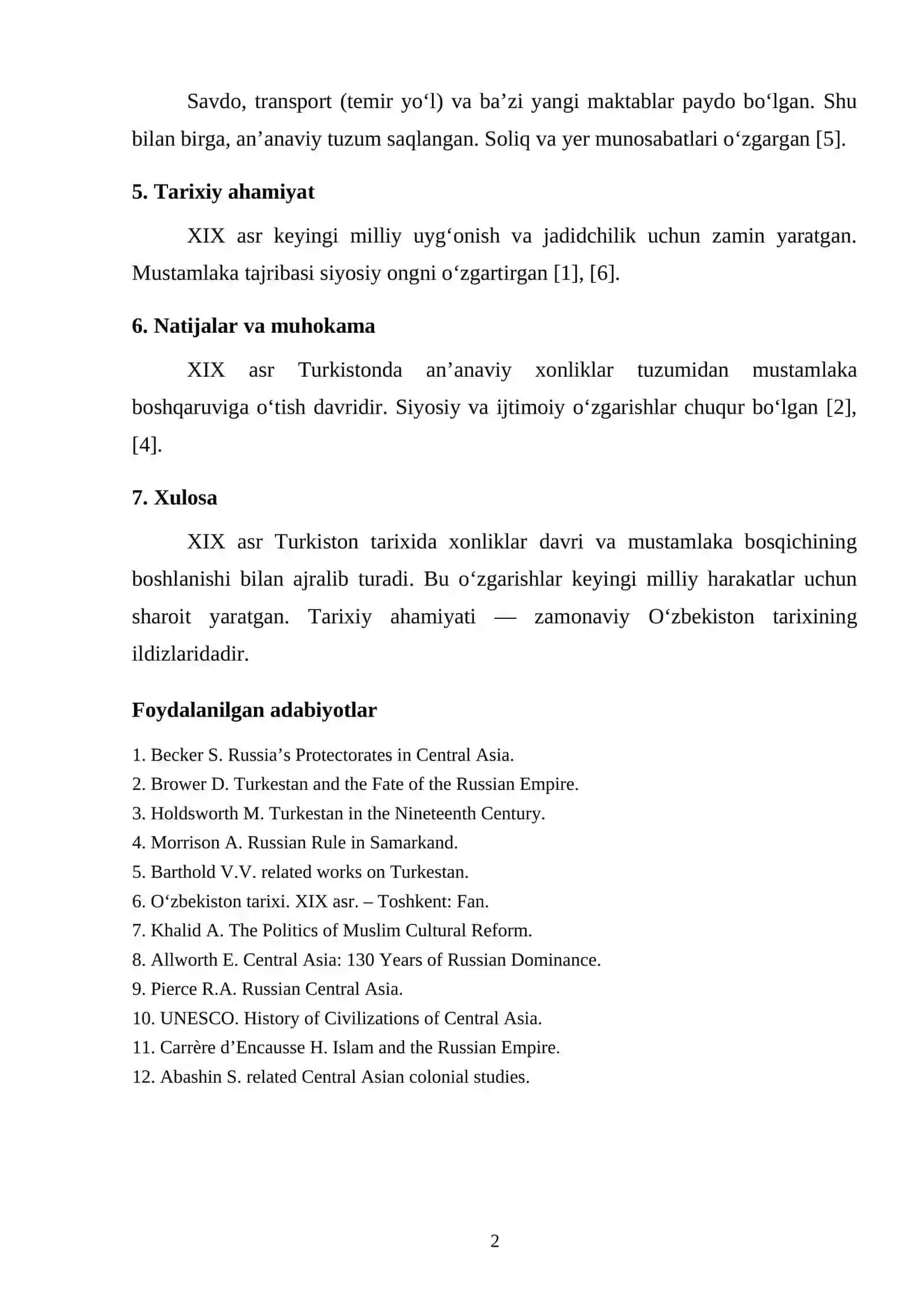 XIX ASRDA TURKISTONNING SIYOSIY VA IJTIMOIY HAYOTI 2