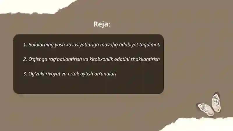 Bolalar bilan ishlashning an'anaviy tamoyillari 2