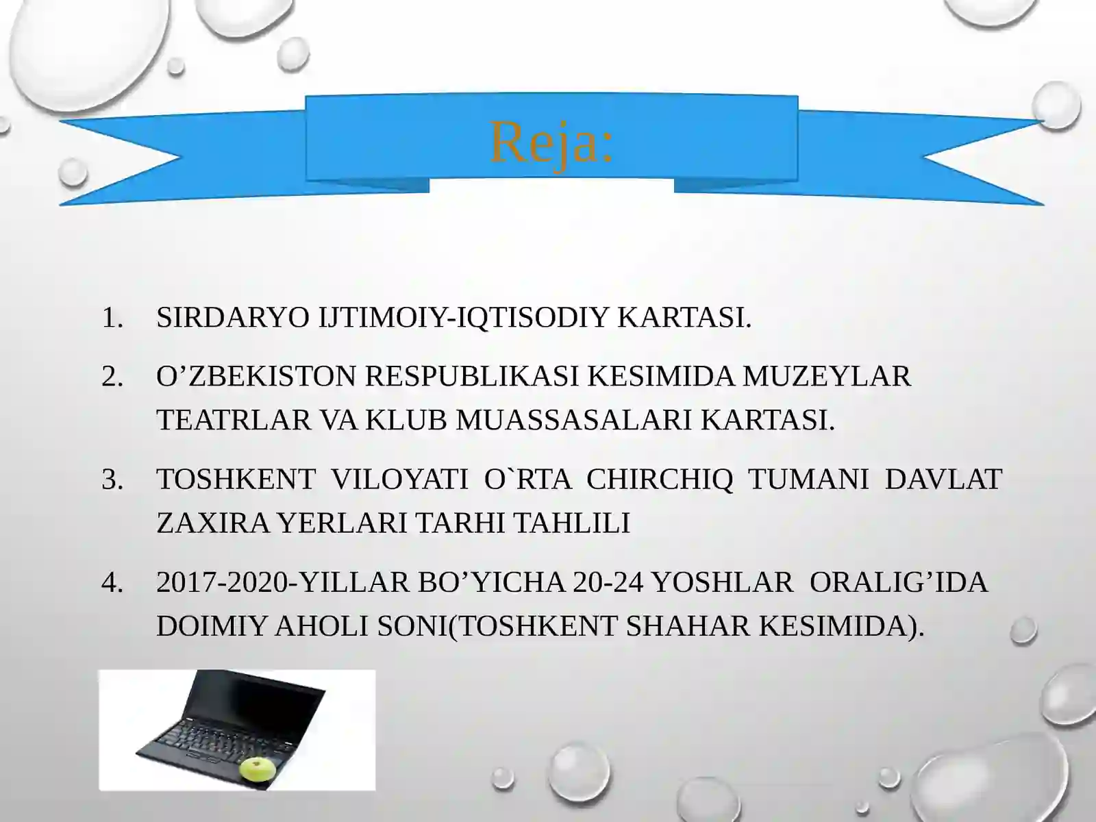 Ijtimoiy-iqtisodiy kartalarni loyihalash va tuzish 2