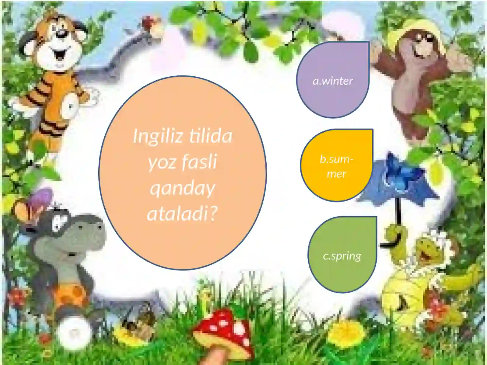 Ingliz tilidan savol va javoblar 2