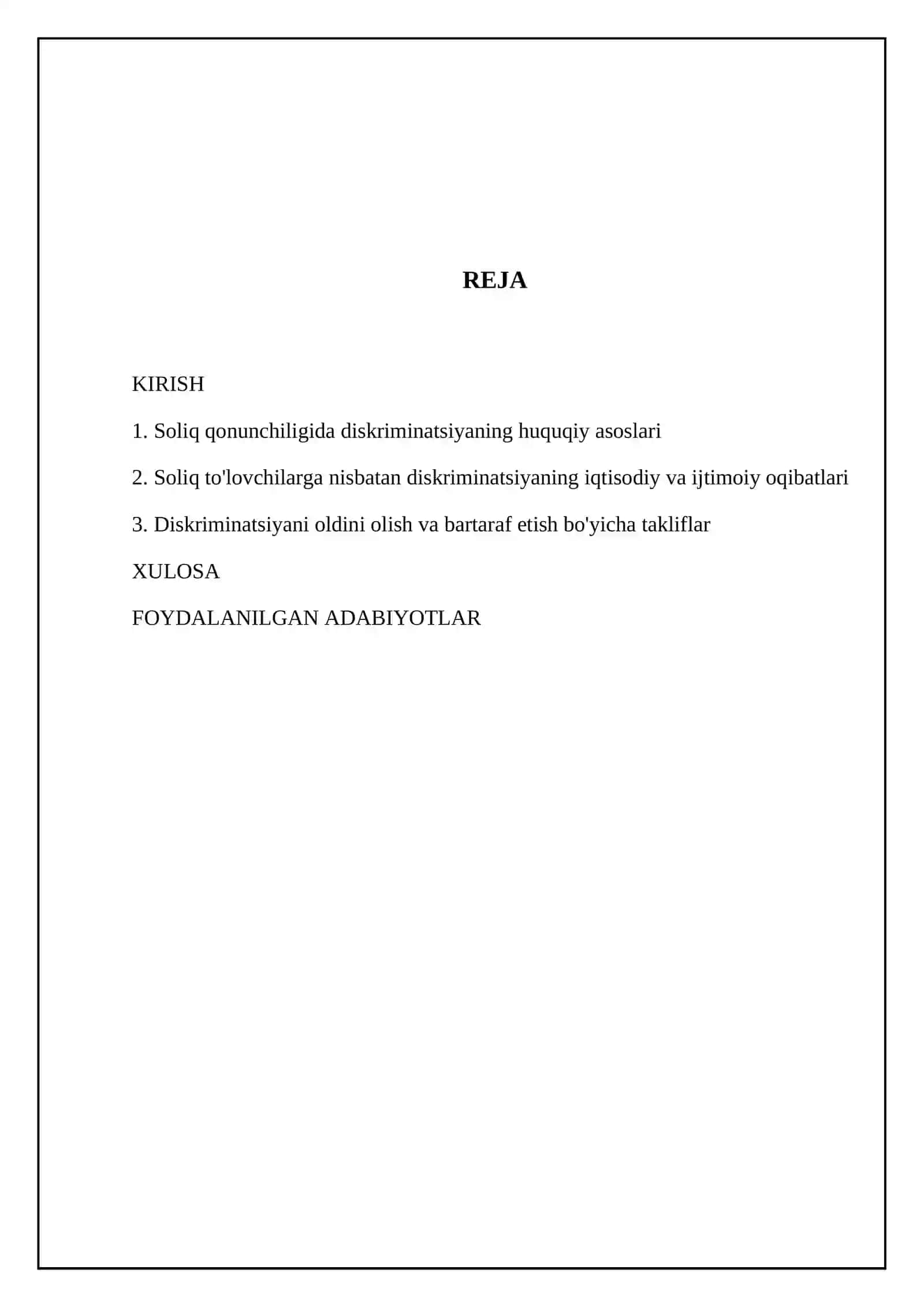 Soliq munosabatlarida soliq to‘lovchilar diskriminatsiyasi 2