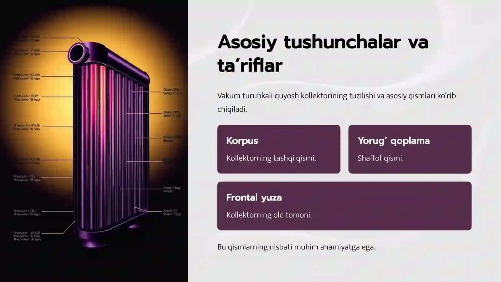 Vakum turubkali quyosh kollektorlari 2