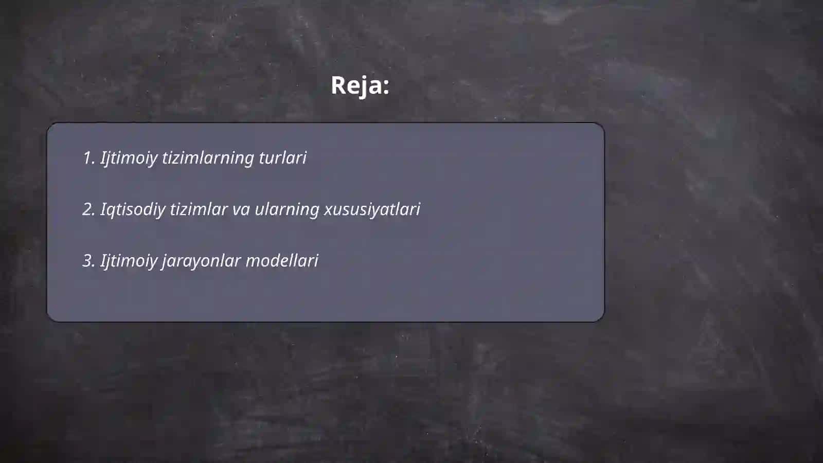 Ijtimoiy va iqtisodiy tizimlar va ularning modellari 2