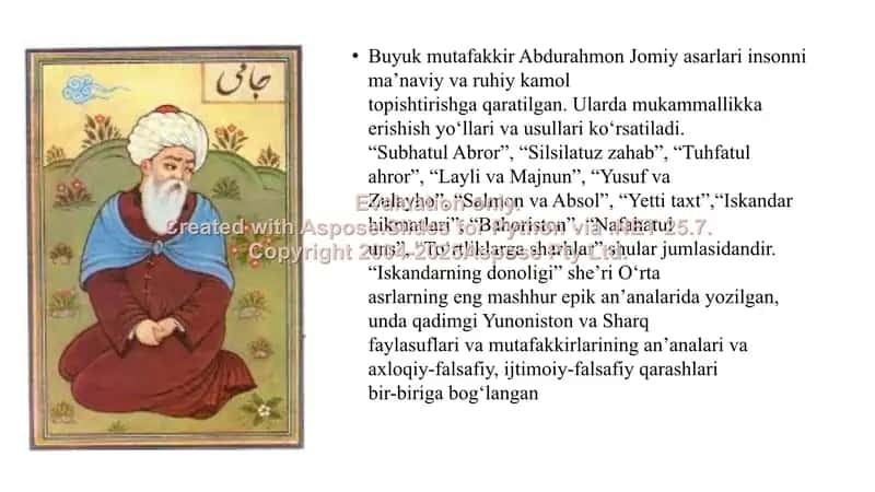 Abdurahmon Jomiyning ta’limiy-axloqiy qarashlari 2