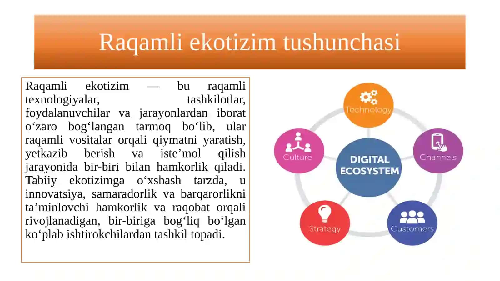 Raqamli eқоtizimlar 2