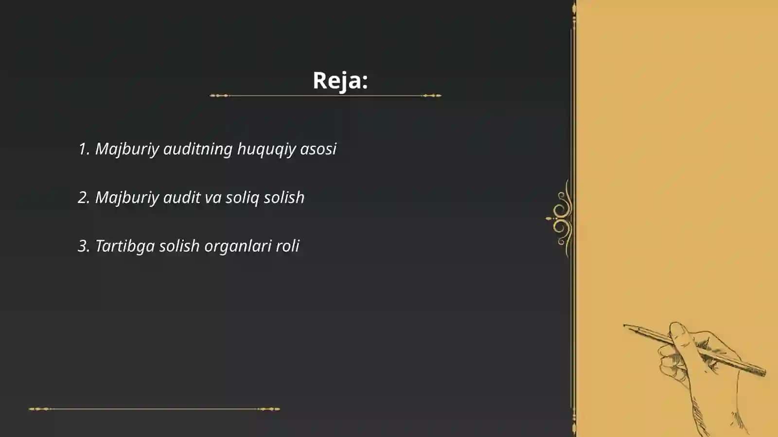 Majburiy auditning huquqiy asosi 2