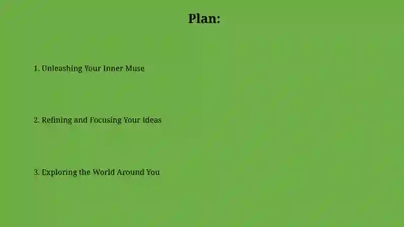 Gathering ideas for writing 2