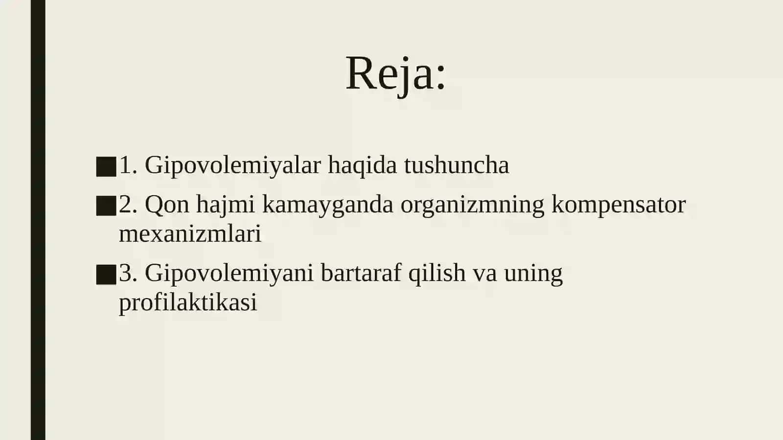 Gipovolemiyalar 2
