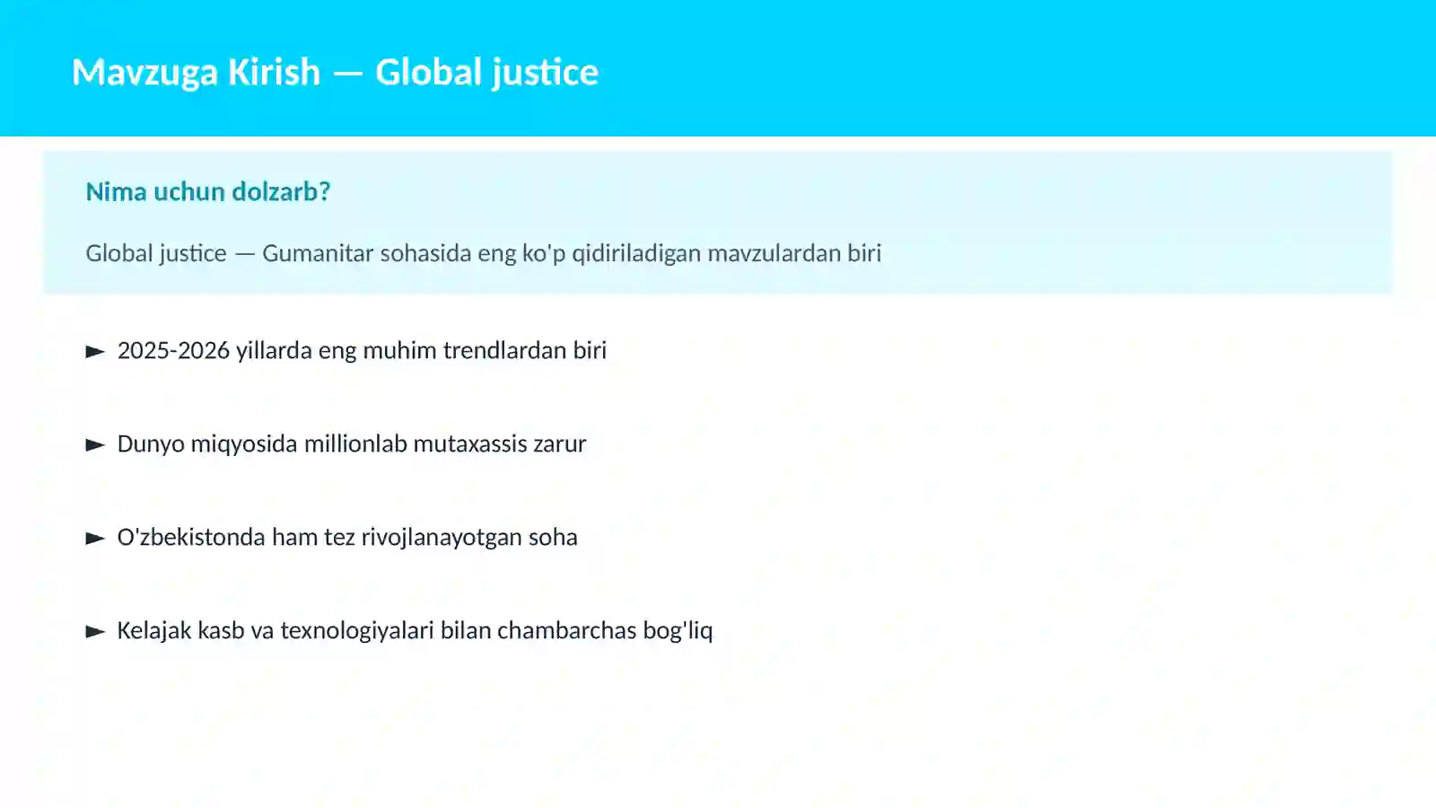 Global justice 2