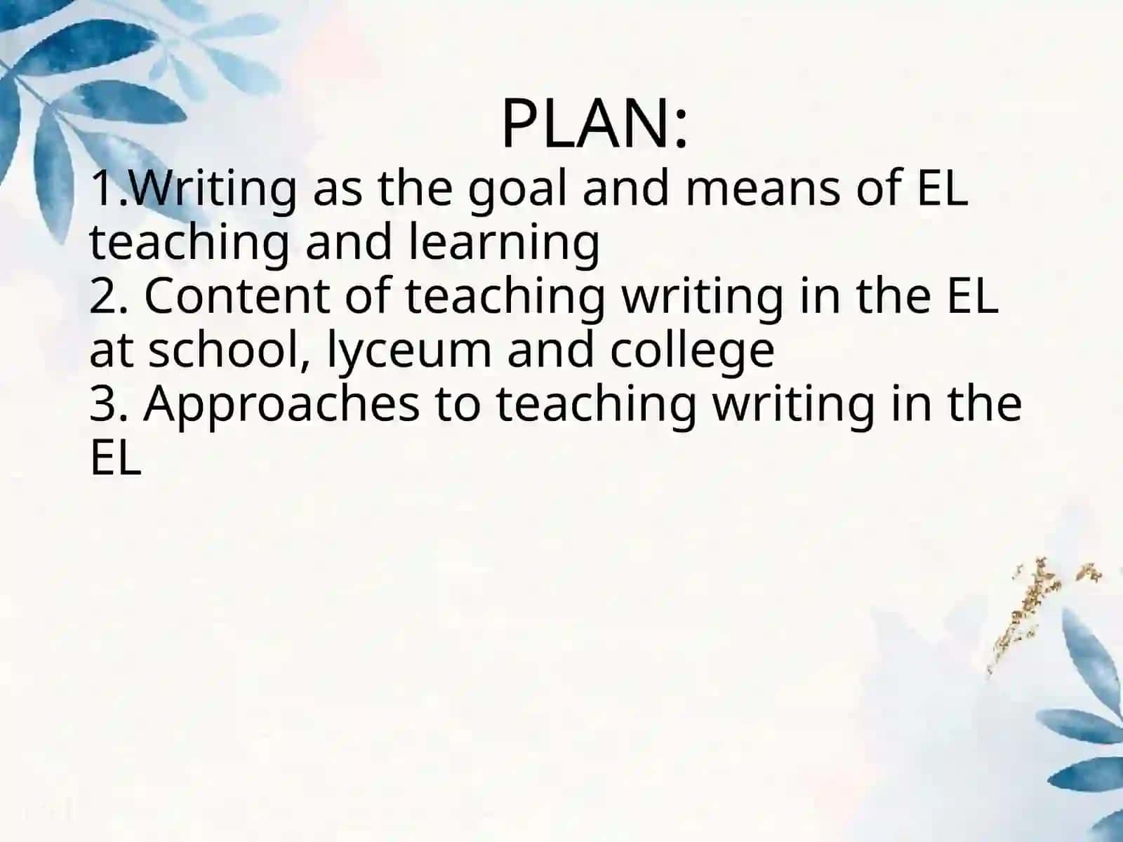 Teaching writing in English 2