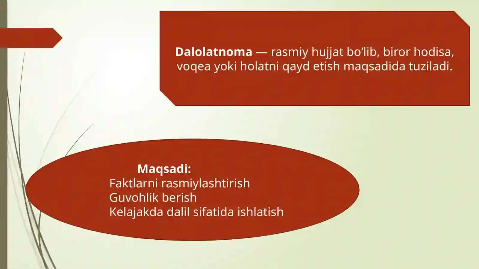 Dalolatnomaning yo'zilish tartibi 2