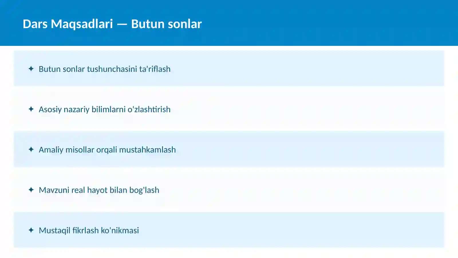 Sonlar nazariyasi 2