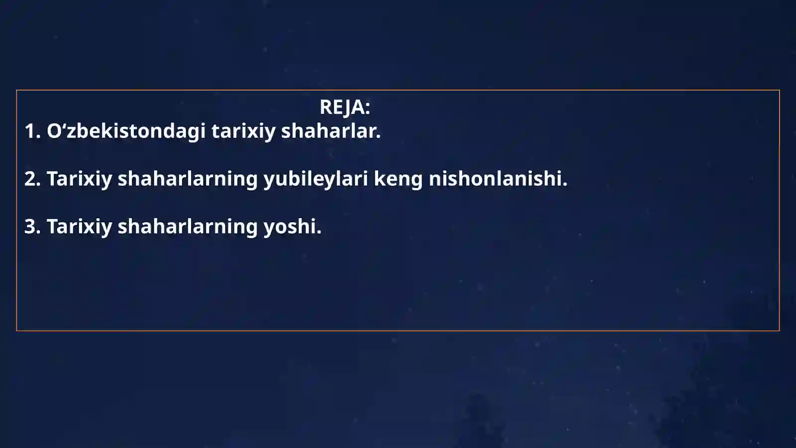 Tarixiy shaharlar yubileyi 2