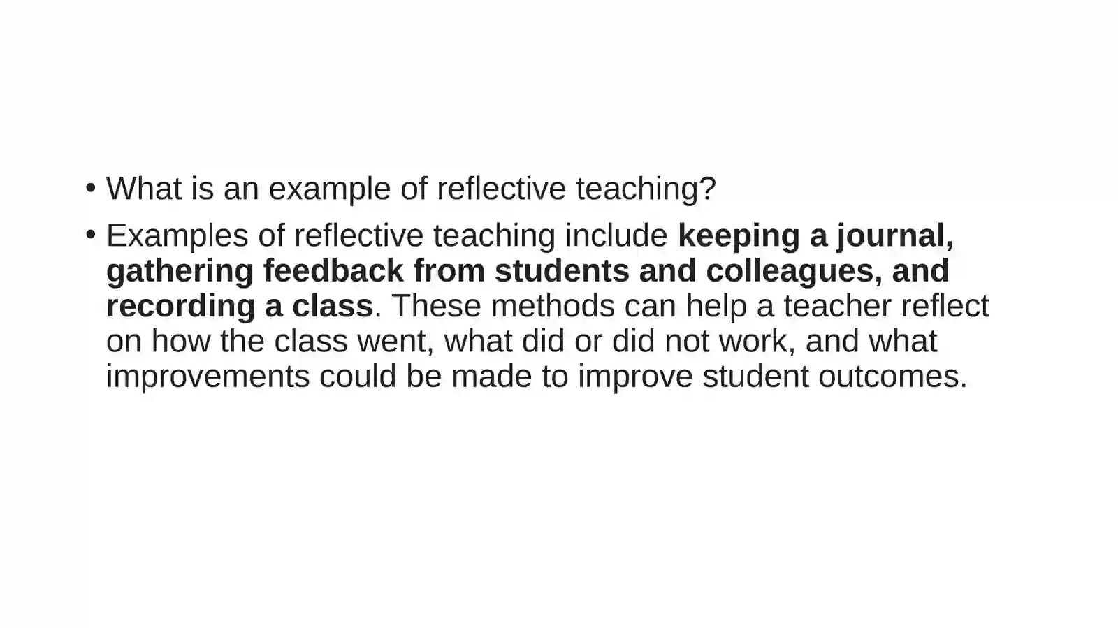 Reflective learning(teaching) 2