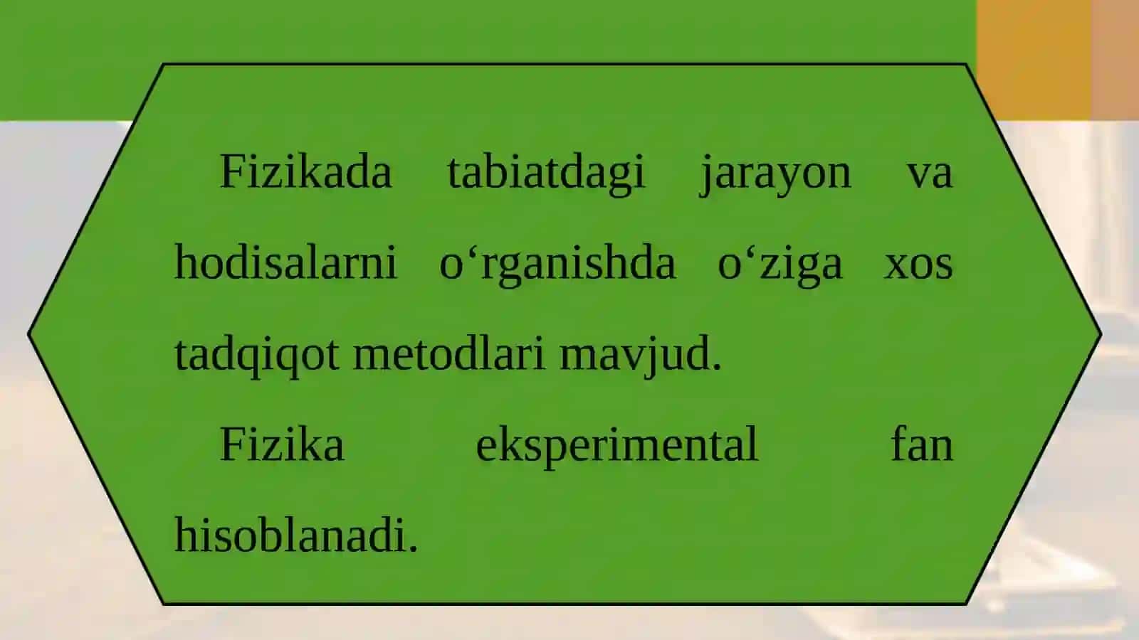 10-sinf Fizika fanidan Fizikaning tadqiqot metodlari dars ishlanma 2